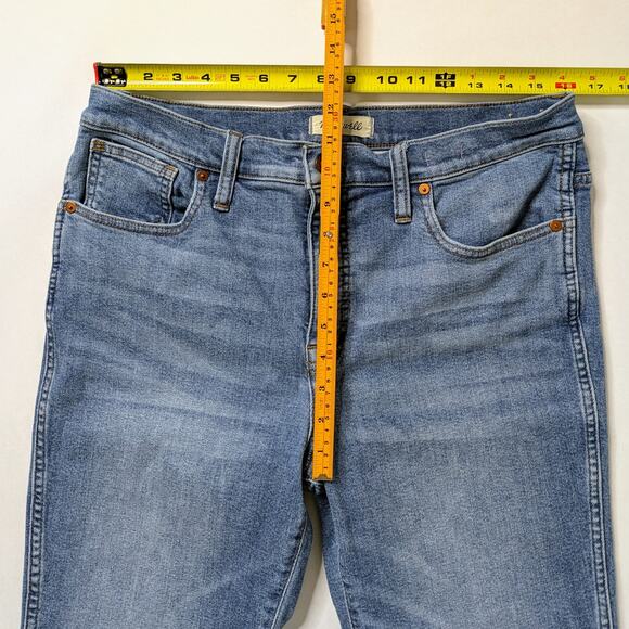 Madewell Stovepipe Straight 31P Petite Blue Crop '90s Minimalist Denim - Picture 8 of 12